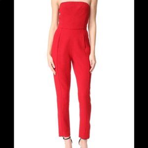 Black Halo Red Jumpsuit
